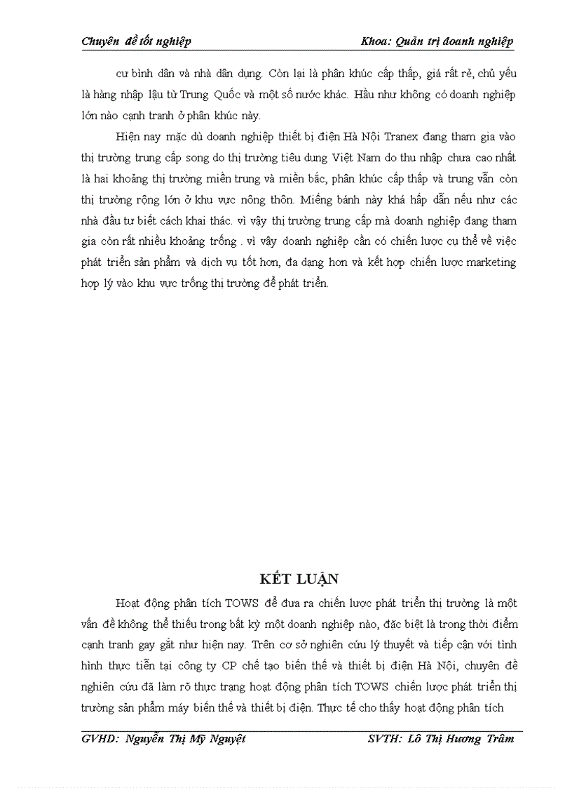 image for page Báo cáo thực tập tổng hợp Phân tích TOWS chiến lược phát triển thị trường sản phẩm máy biến thế và thiết bị điện của công ty cổ phần chế tạo biến thế và thiết bị điện Hà Nội