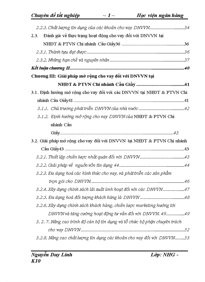 image for page Giải pháp mở rộng cho vay đối với DNVVN tại NHĐT PTVN chi nhánh Cầu Giấy