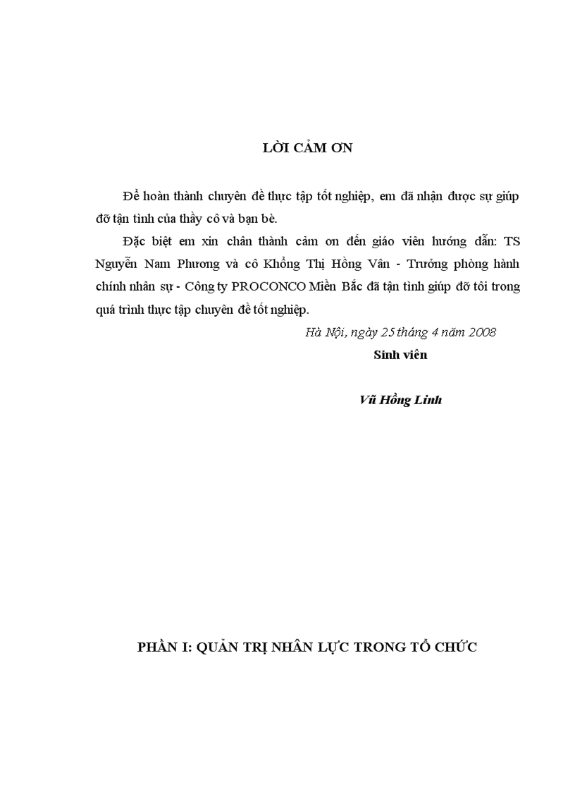 image for page Công tác quản lý nhân lực tại công ty liên doanh PROCONCO