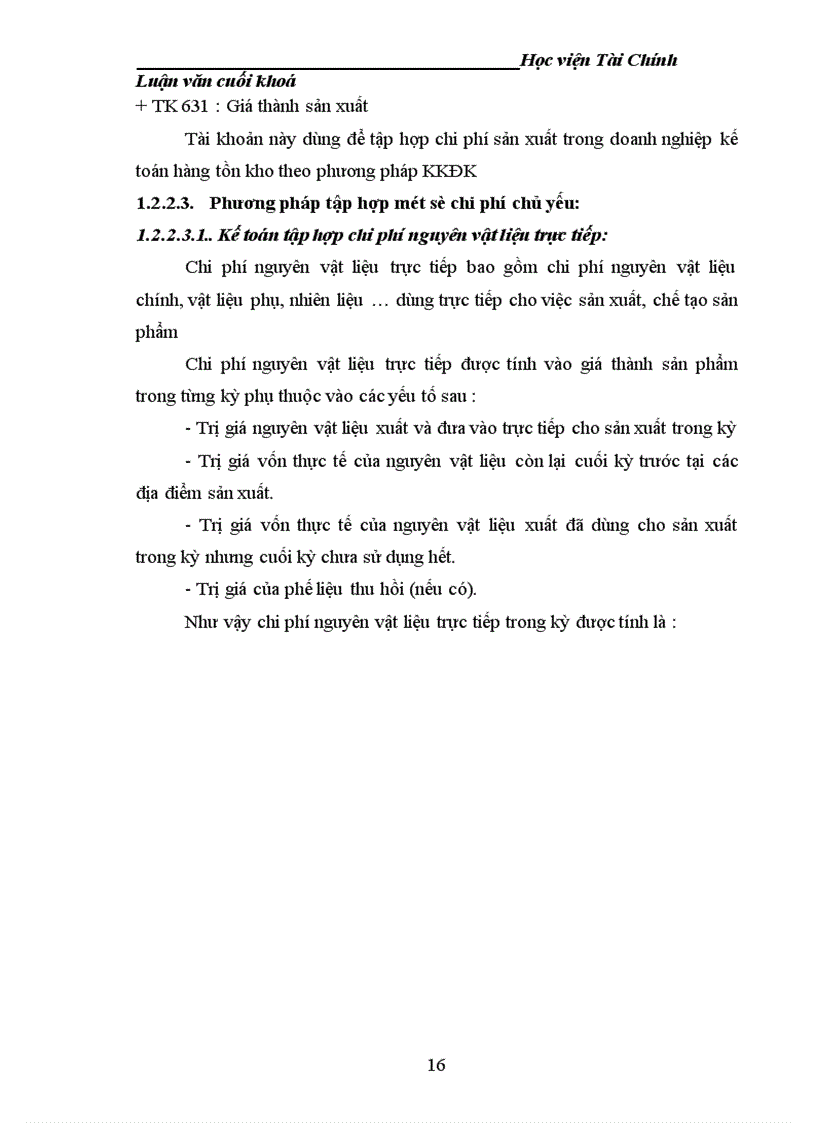 image for page Tổ chức công tác kế toán tập hợp chi phí sản xuất và tính giá thành sản phẩm tại nhà máy chè Kim Anh 1