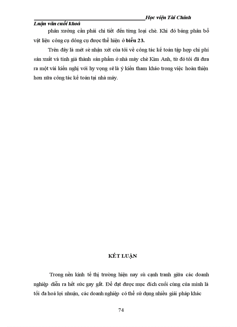 image for page Tổ chức công tác kế toán tập hợp chi phí sản xuất và tính giá thành sản phẩm tại nhà máy chè Kim Anh 1