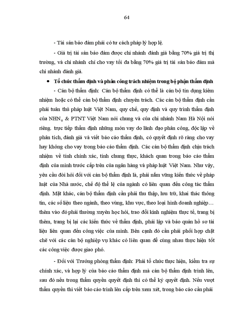 image for page Nâng cao chất lượng thẩm định tín dụng ngắn hạn đối với doanh nghiệp vừa và nhỏ tại nhno ptnt chi nhánh nam Hà Nội