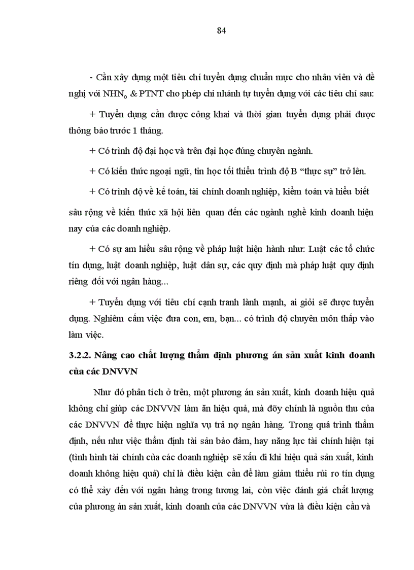 image for page Nâng cao chất lượng thẩm định tín dụng ngắn hạn đối với doanh nghiệp vừa và nhỏ tại nhno ptnt chi nhánh nam Hà Nội