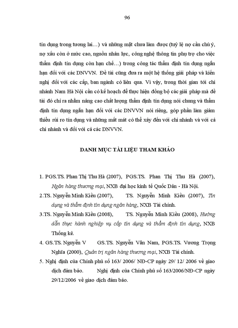 image for page Nâng cao chất lượng thẩm định tín dụng ngắn hạn đối với doanh nghiệp vừa và nhỏ tại nhno ptnt chi nhánh nam Hà Nội