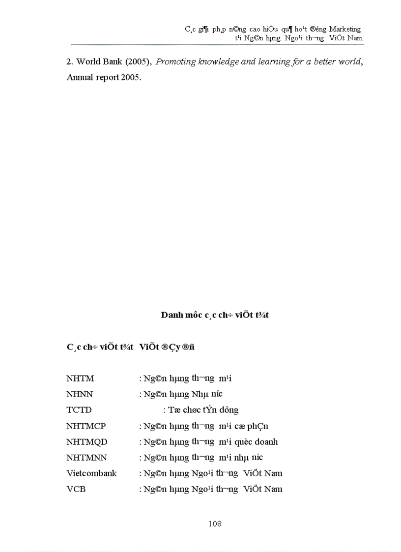 image for page Các giải pháp nâng cao hiệu quả hoạt động Marketing tại Ngân hàng Ngoại thương Việt Nam