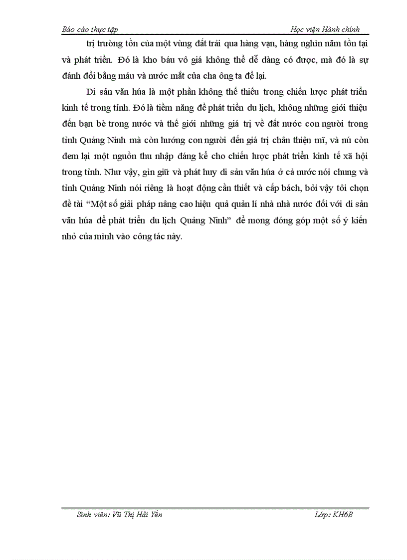 image for page Một số giải pháp nâng cao hiệu quả quản lí nhà nhà nước đối với di sản văn hóa để phát triển du lịch Quảng Ninh
