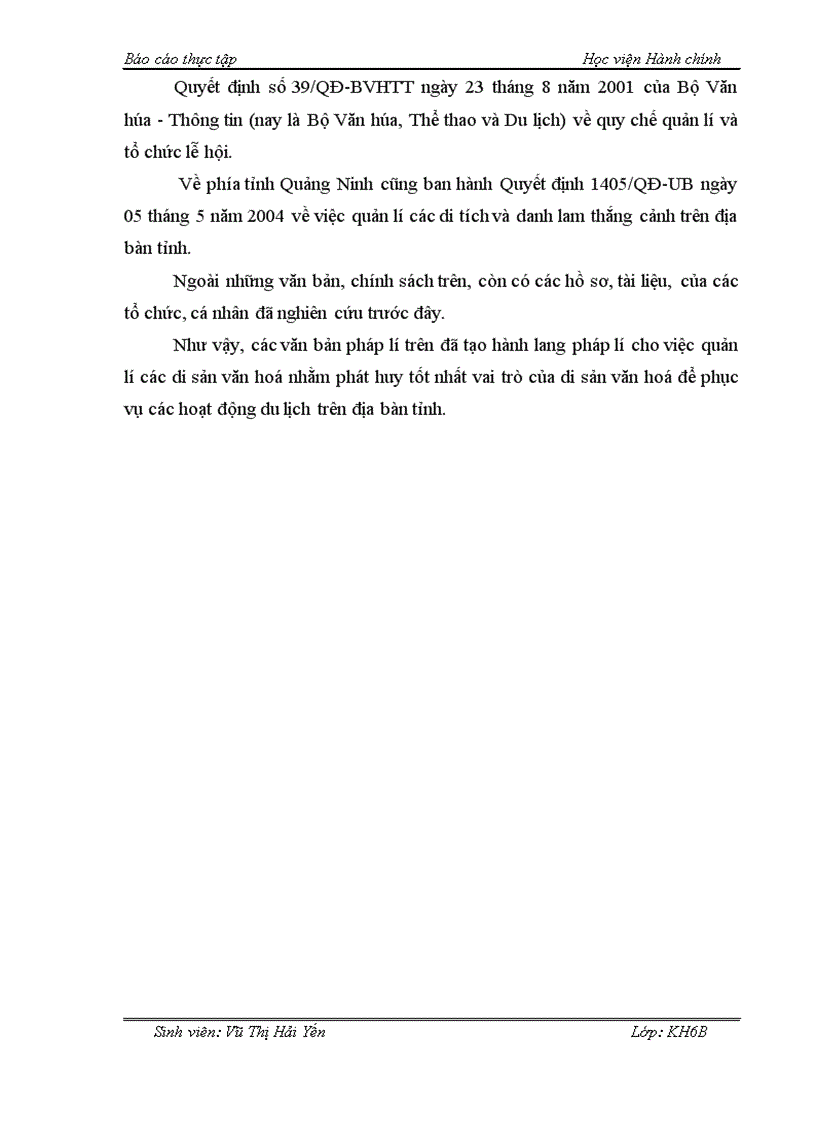 image for page Một số giải pháp nâng cao hiệu quả quản lí nhà nhà nước đối với di sản văn hóa để phát triển du lịch Quảng Ninh