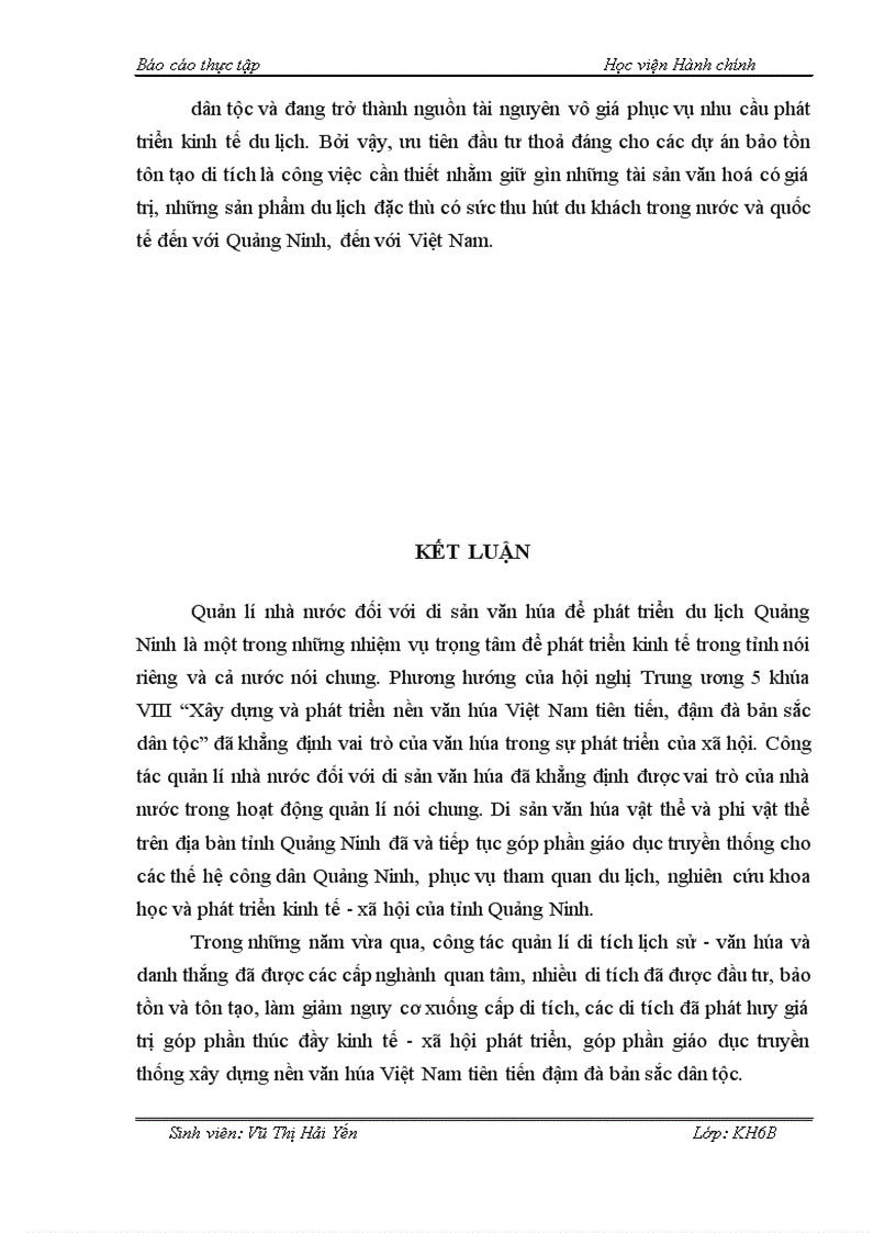 image for page Một số giải pháp nâng cao hiệu quả quản lí nhà nhà nước đối với di sản văn hóa để phát triển du lịch Quảng Ninh