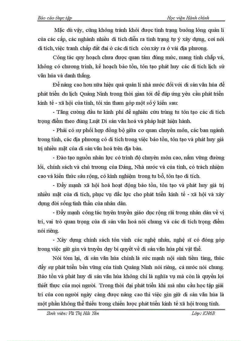 image for page Một số giải pháp nâng cao hiệu quả quản lí nhà nhà nước đối với di sản văn hóa để phát triển du lịch Quảng Ninh
