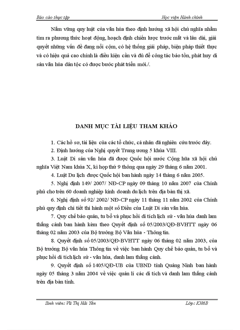 image for page Một số giải pháp nâng cao hiệu quả quản lí nhà nhà nước đối với di sản văn hóa để phát triển du lịch Quảng Ninh