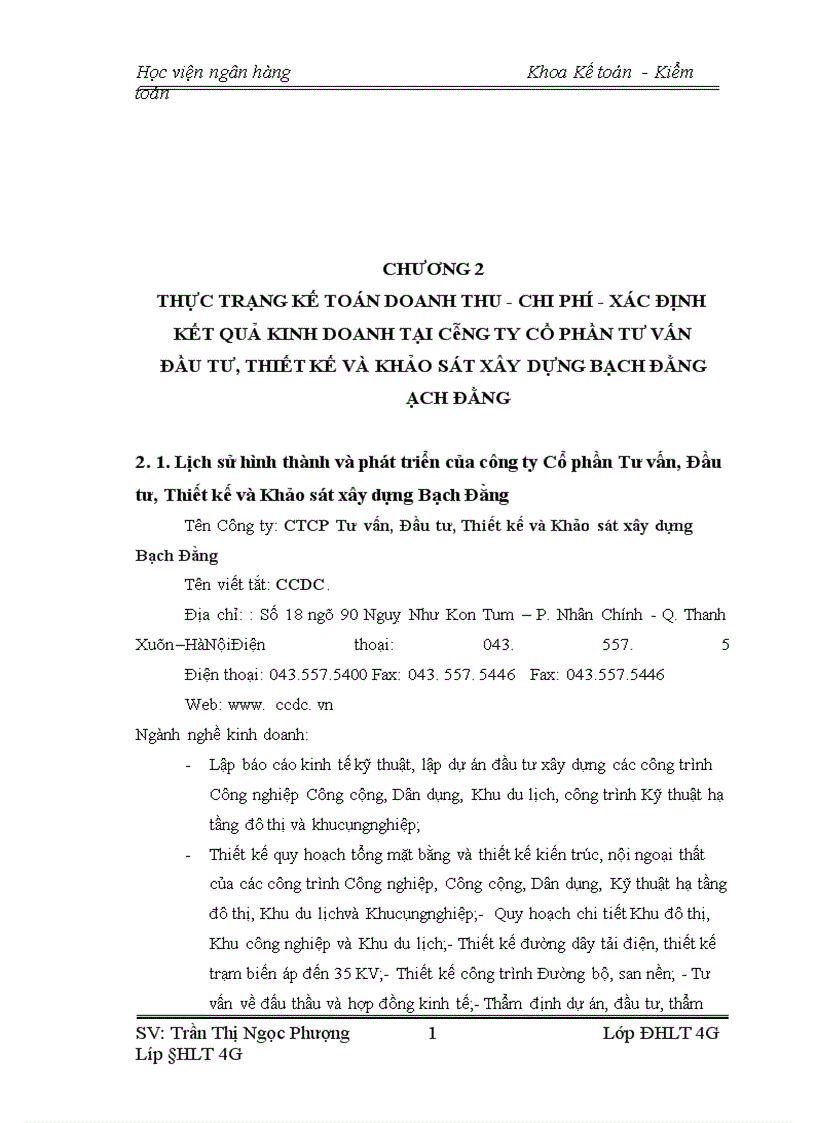image for page Kế toán doanh thu cung cấp dịch vụ chi phí xác định kết quả kinh doanh tại Công ty CP Tư vấn Đầu tư Thiết kế và Khảo sát Xây Dựng Bạch Đằng