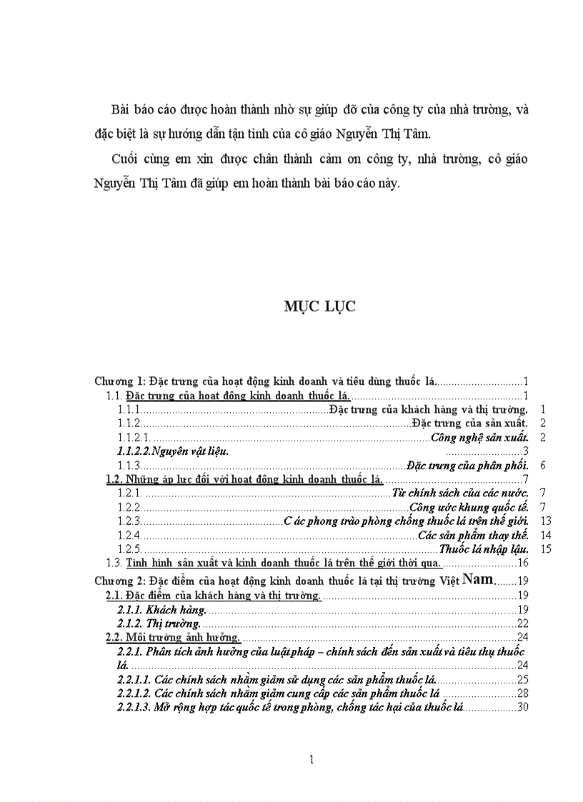 image for page Đặc điểm của hoạt động kinh doanh thuốc lá tại thị trường Việt Nam