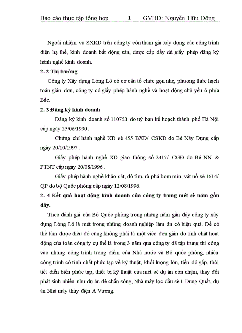 image for page Tổ chức bộ máy và tổ chức công tác Kế toán về công ty Xây dựng Lũng Lô