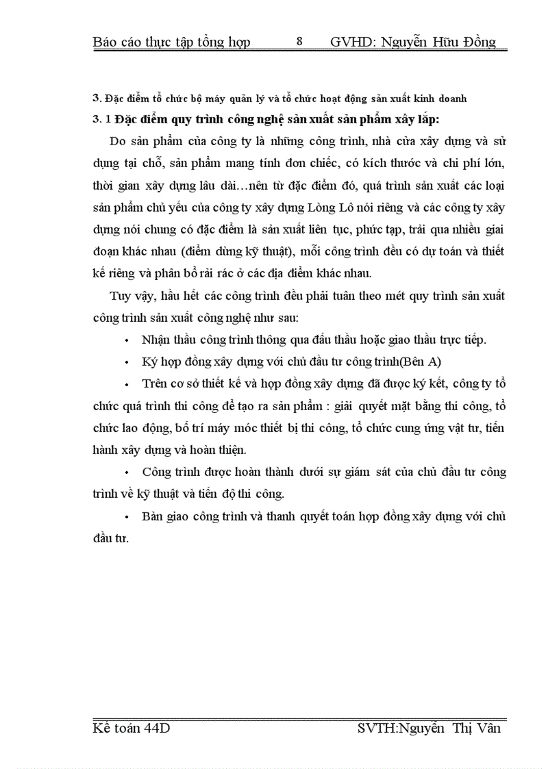 image for page Tổ chức bộ máy và tổ chức công tác Kế toán về công ty Xây dựng Lũng Lô
