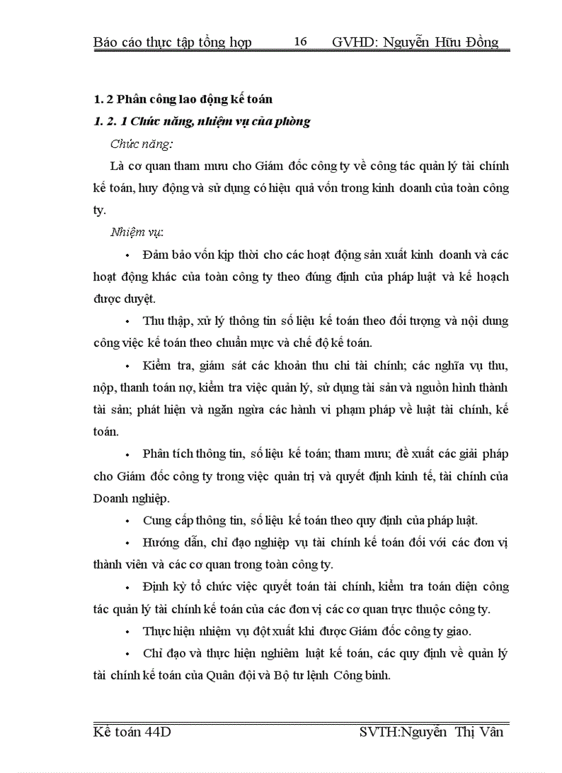 image for page Tổ chức bộ máy và tổ chức công tác Kế toán về công ty Xây dựng Lũng Lô