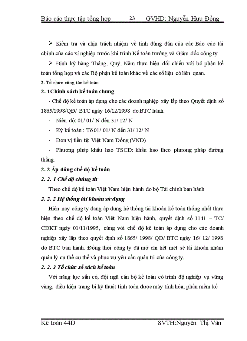 image for page Tổ chức bộ máy và tổ chức công tác Kế toán về công ty Xây dựng Lũng Lô