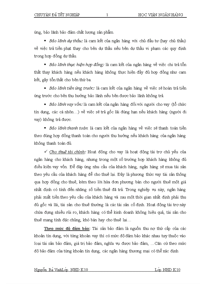 image for page Chất lượng tín dụng ngân hàng hiện trạng và giải pháp nâng cao chất lượng tín dụng tại NHTMCP Quân đội chi nhánh Trần Duy Hưng 1