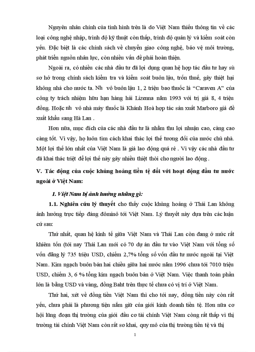 image for page Những điều kiện và giải pháp chủ yếu để gia tăng hoạt động đầu tư trực tiếp nước ngoài của Việt Nam trong điều khiển khủng hoảng tài chính tiền tệ Châu Á