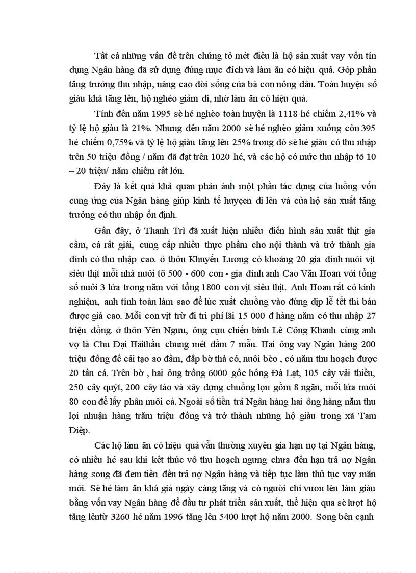 image for page Thực trạng huy động và sử dụng vốn tín dụng ngân hàng để phát triển kinh tế hộ sản xuất ở huyện Thanh Trì