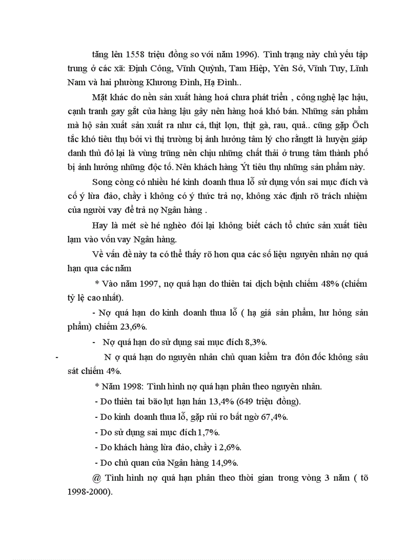 image for page Thực trạng huy động và sử dụng vốn tín dụng ngân hàng để phát triển kinh tế hộ sản xuất ở huyện Thanh Trì