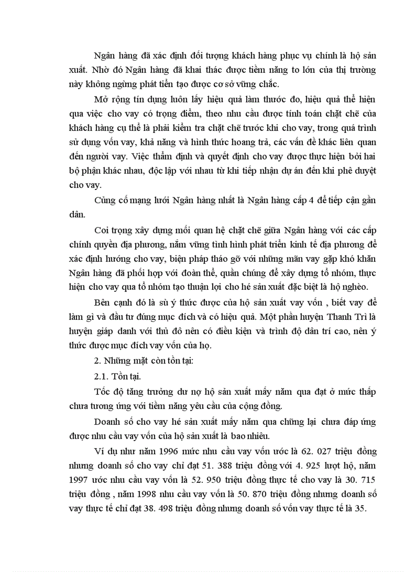 image for page Thực trạng huy động và sử dụng vốn tín dụng ngân hàng để phát triển kinh tế hộ sản xuất ở huyện Thanh Trì