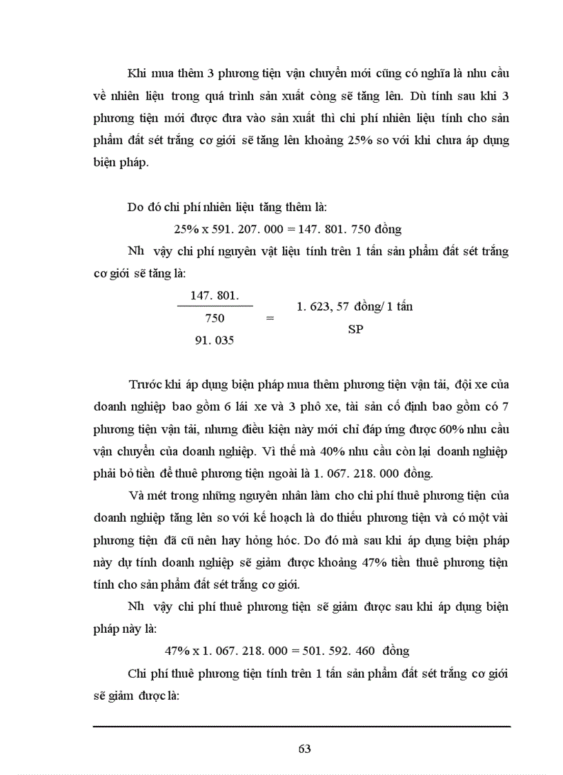 image for page Phân tích tình hình thực hiện kế hoạch giá thành và một số biện pháp hạ giá thành sản phẩm đất sét trắng cơ giới tại doanh nghiệp Mỏ đất sét chịu lửa Trúc Thôn