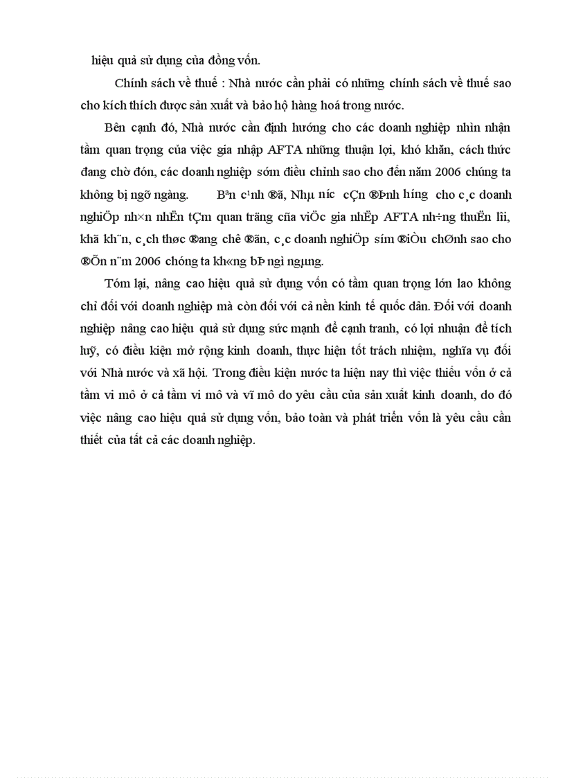 image for page Vốn kinh doanh và các biện pháp nâng cao hiệu quả sử dụng vốn kinh doanh tại Công ty sản xuất và dịch vụ Tân Thịnh