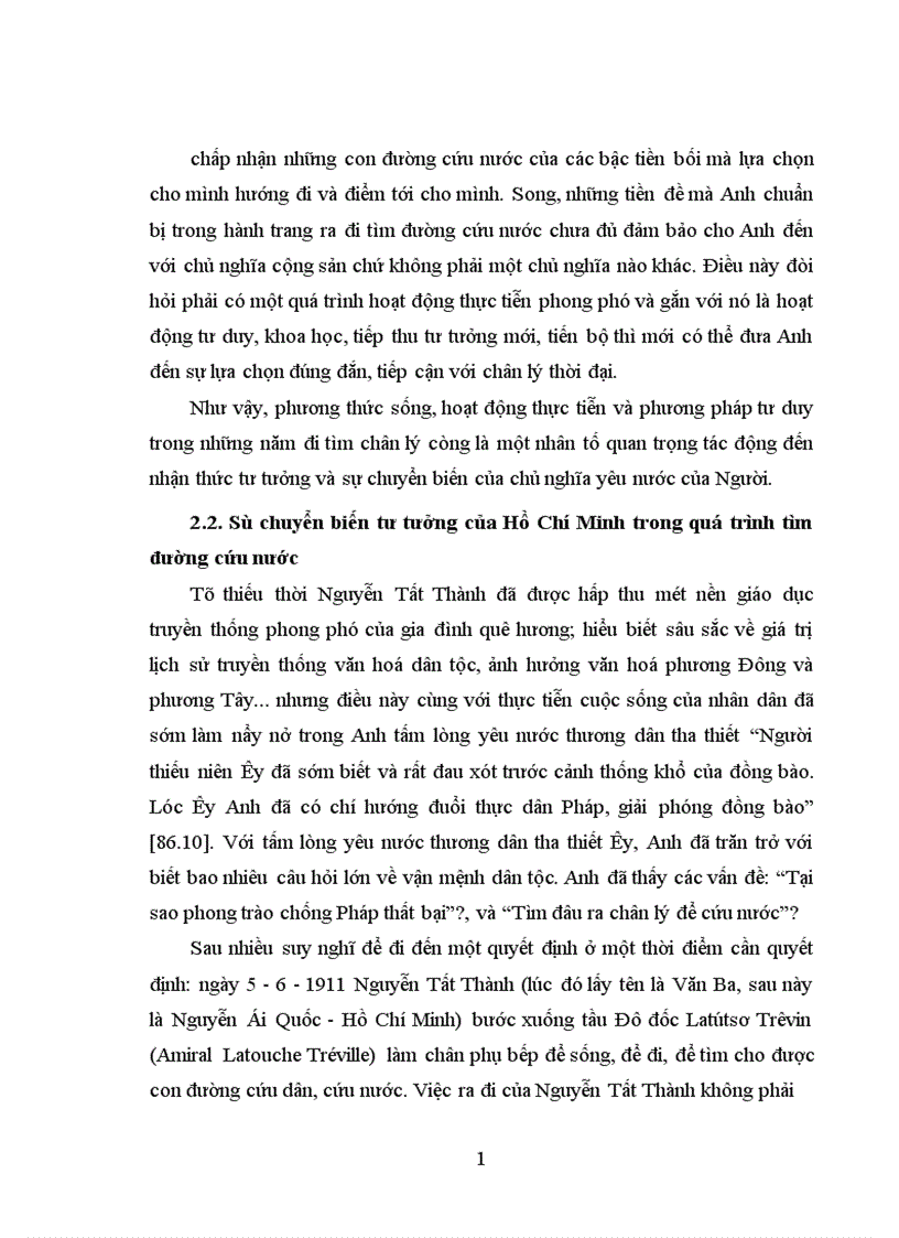 image for page Sự chuyển biến tư tưởng của Hồ Chí Minh trong quá trình tìm đường cứu nước 1