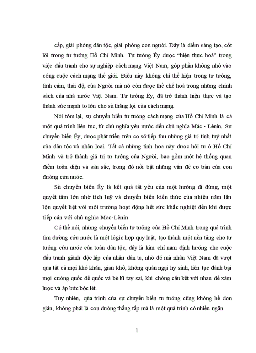 image for page Sự chuyển biến tư tưởng của Hồ Chí Minh trong quá trình tìm đường cứu nước 1