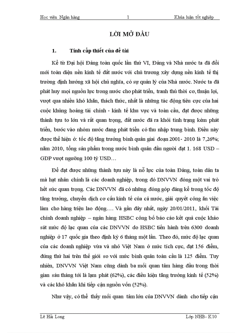 image for page Giải pháp mở rộng tín dụng đối với doanh nghiệp vừa và nhỏ tại Ngân hàng thương mại cổ phần Hàng Hải chi nhánh Thanh Xuân