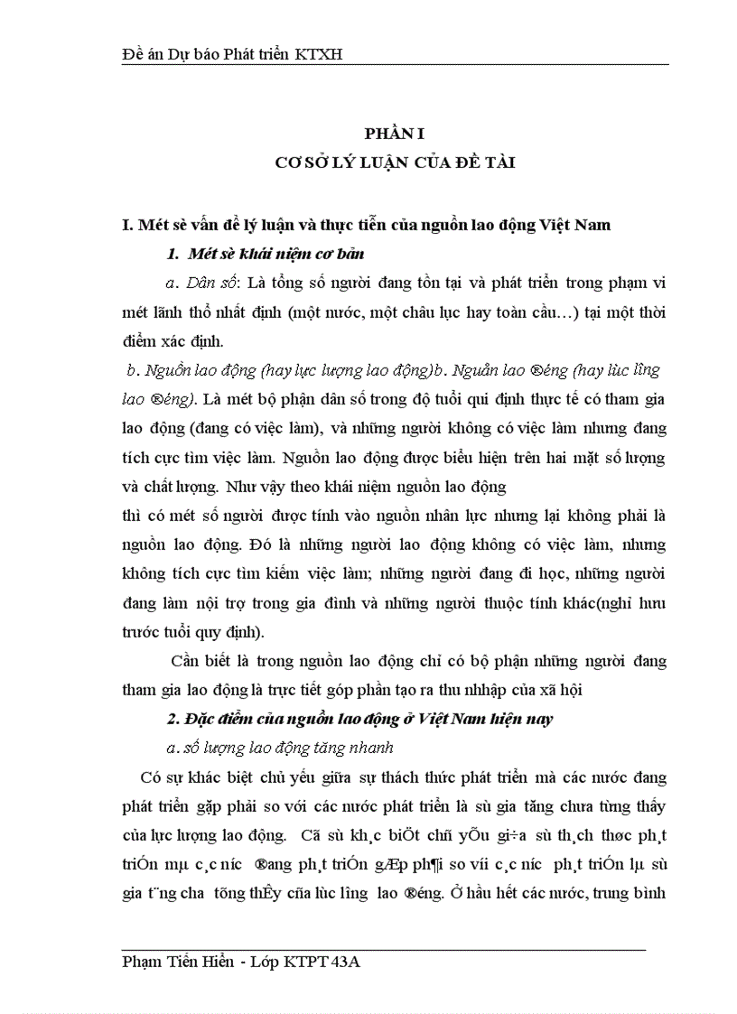 image for page Dự báo cung lao động Việt Nam số lượng và cơ cấu giai đoạn đến năm 2010 1