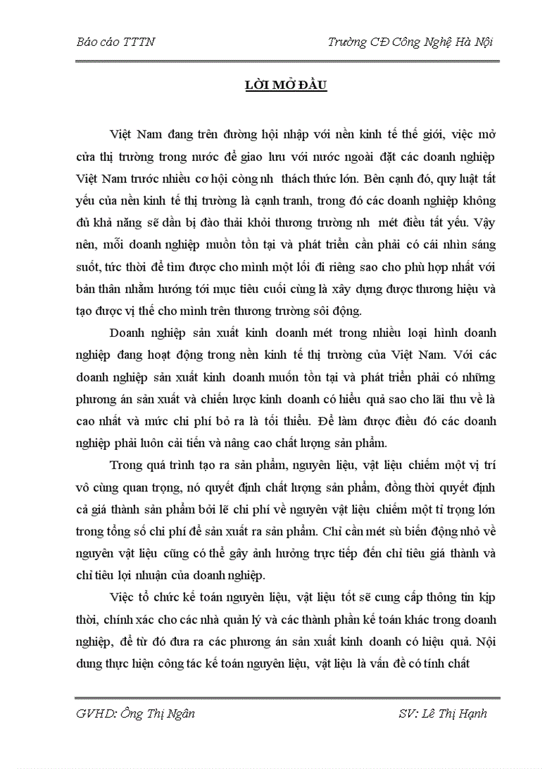 image for page Hoàn thiện tổ chức công tác kế toán nguyên vật liệu tại Cty CP Đầu Tư Xây dựng và Bêtông Vĩnh Tuy