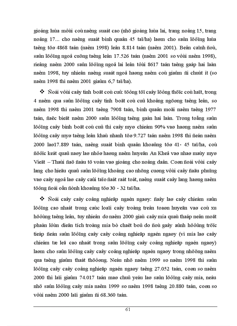 image for page Chuyển dịch cơ cấu sản xuất ngành trồng trọt ở huyện An Khê Tỉnh Gia Lai