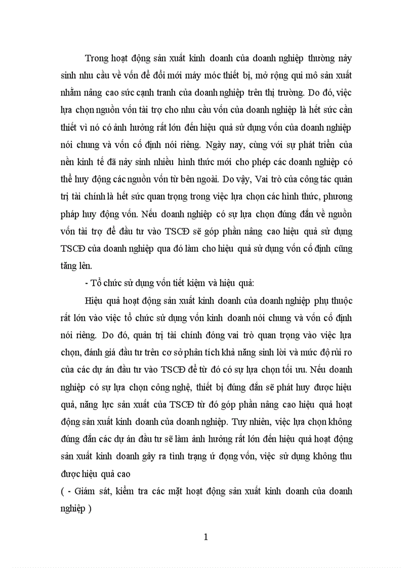 image for page Tình hình quản lý và sử dụng vốn cố định ở công ty Cao Su Sao Vàng