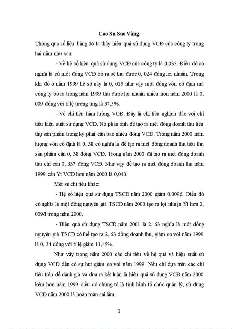 image for page Tình hình quản lý và sử dụng vốn cố định ở công ty Cao Su Sao Vàng