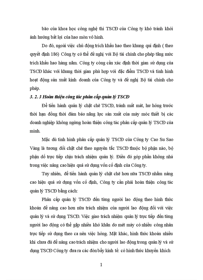 image for page Tình hình quản lý và sử dụng vốn cố định ở công ty Cao Su Sao Vàng