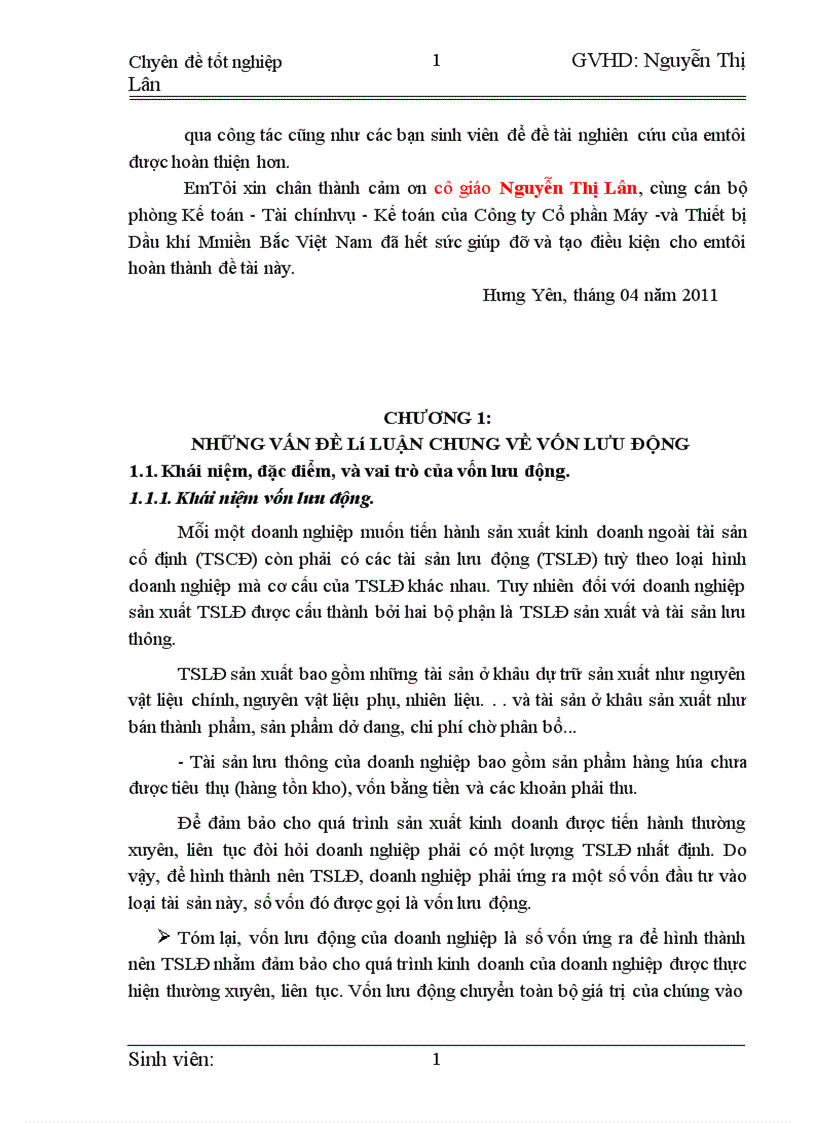 image for page Vốn lưu động và hiệu quả sử dụng vốn lưu động tại Công ty Cổ phần Máy và Thiết bị Dầu khí Miền Bắc Việt Nam