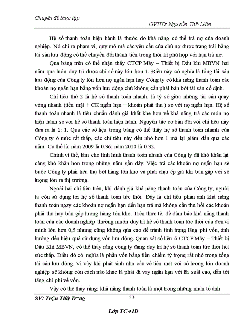 image for page Vốn lưu động và hiệu quả sử dụng vốn lưu động tại Công ty Cổ phần Máy và Thiết bị Dầu khí Miền Bắc Việt Nam