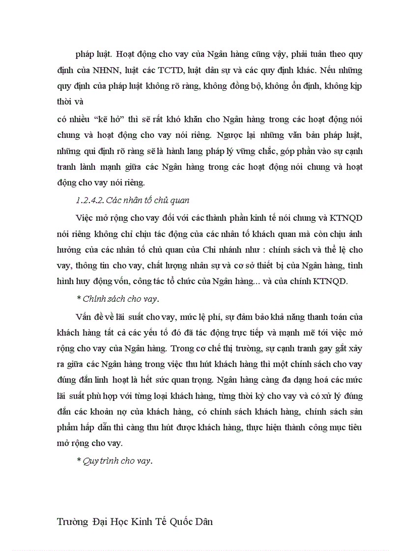 image for page Hiệu quả tín dụng đối với các doanh nghiệp ngoài quốc doanh tại Chi Nhánh Ngân hàng Nông Nghiệp và phát triển Nông thôn Láng Hạ 1