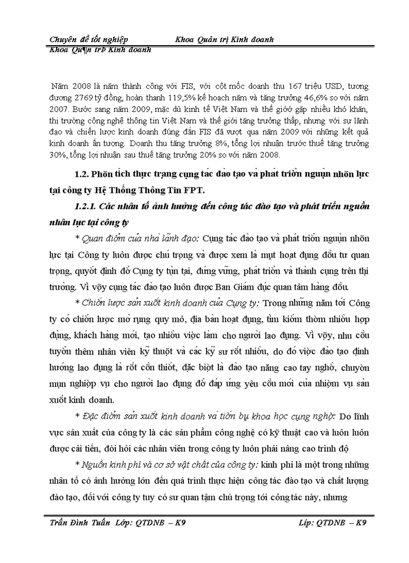 image for page Thực trạng giải pháp về tổ chức đào tạo và phát triển nguồn nhân lực tại Công ty Hệ Thống Thông Tin FPT
