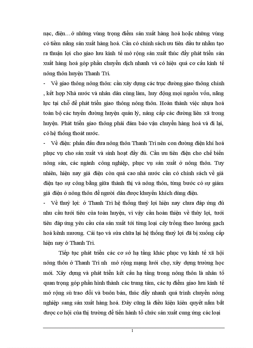 image for page Phương hướng và những biện pháp chủ yếu chuyển dịch cơ cấu kinh tế nông thôn ở huyện Thanh Trì 1