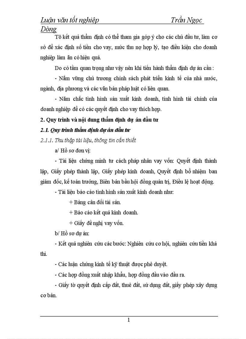 image for page Một số giải pháp nâng cao chất lượng thẩm định dự án đầu tư tại Sở giao dịch I Ngân hàng Công thương Việt Nam 1