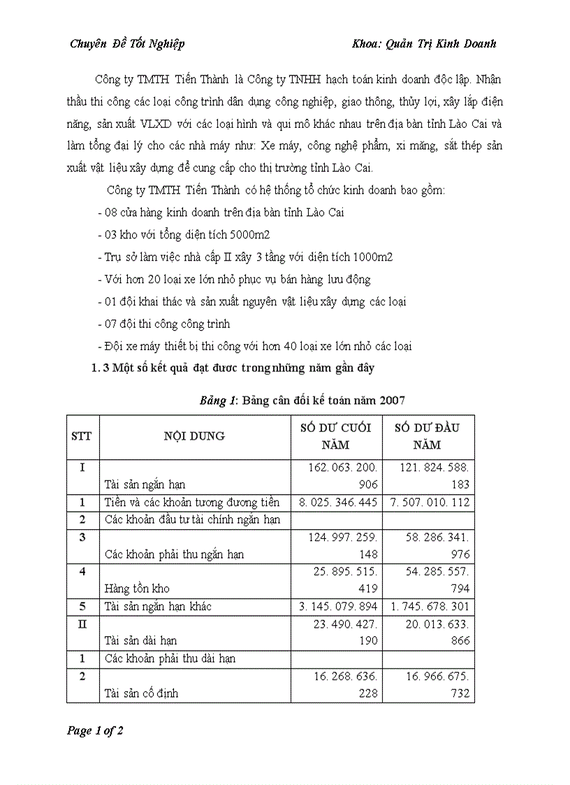 image for page Hoàn thiện các hình thức tiền lương tiền thưởng tại Công ty TMTH Tiến Thành