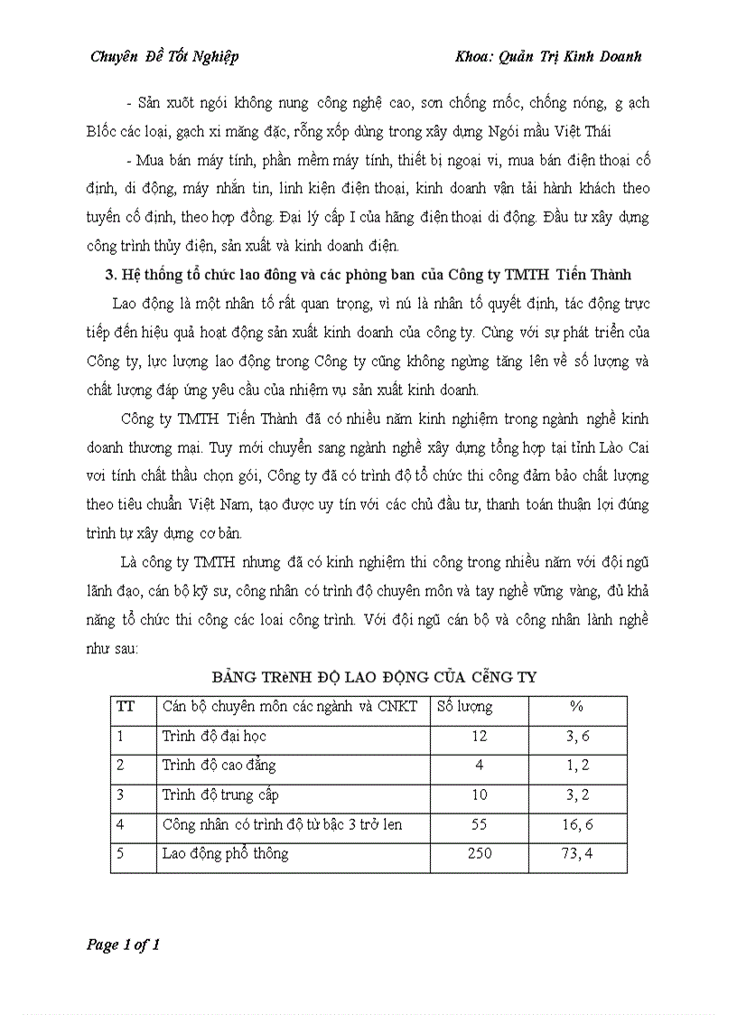 image for page Hoàn thiện các hình thức tiền lương tiền thưởng tại Công ty TMTH Tiến Thành
