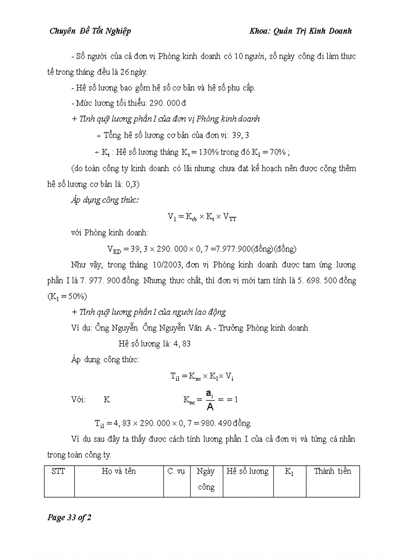 image for page Hoàn thiện các hình thức tiền lương tiền thưởng tại Công ty TMTH Tiến Thành