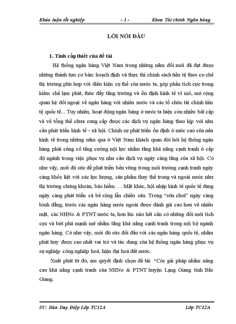image for page Các gải pháp nhằm nâng cao khả năng cạnh tranh của NHNo PTNT huyện Lạng Giang tỉnh Bắc Giang