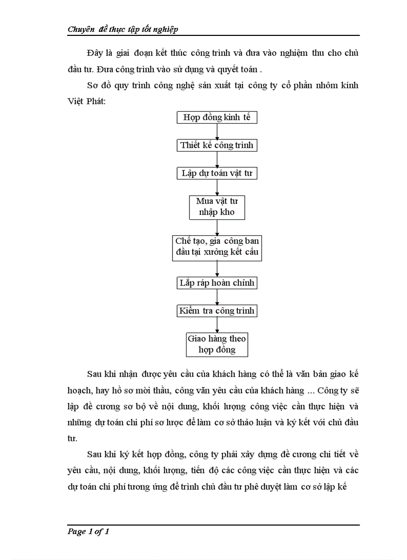image for page Kế toán chi phí sản xuất và tính giá thành sản phẩm xây lắp tại công ty cổ phần nhôm kính Việt Phát