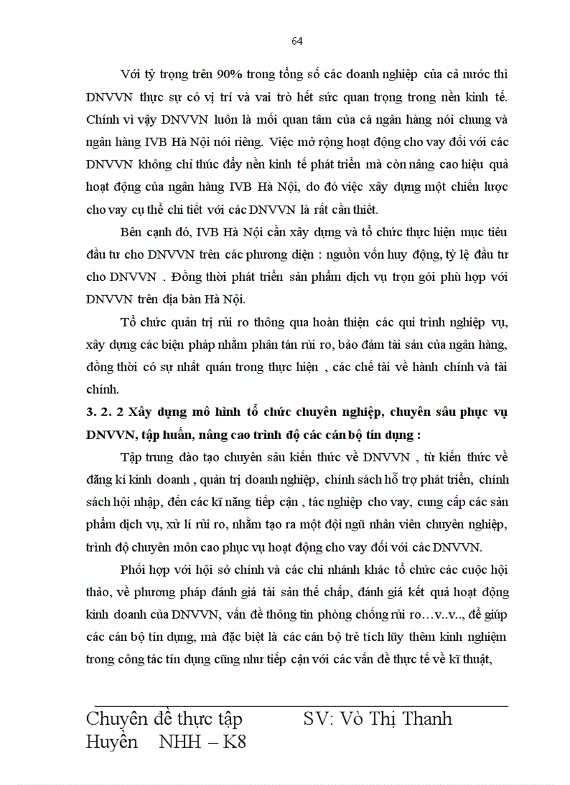 image for page Giải pháp mở rộng hoạt động cho vay đối với DNVVN tại Ngân hàng Indovina Chi nhánh Hà Nội 1