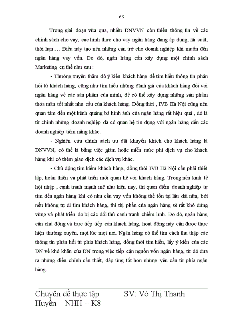 image for page Giải pháp mở rộng hoạt động cho vay đối với DNVVN tại Ngân hàng Indovina Chi nhánh Hà Nội 1