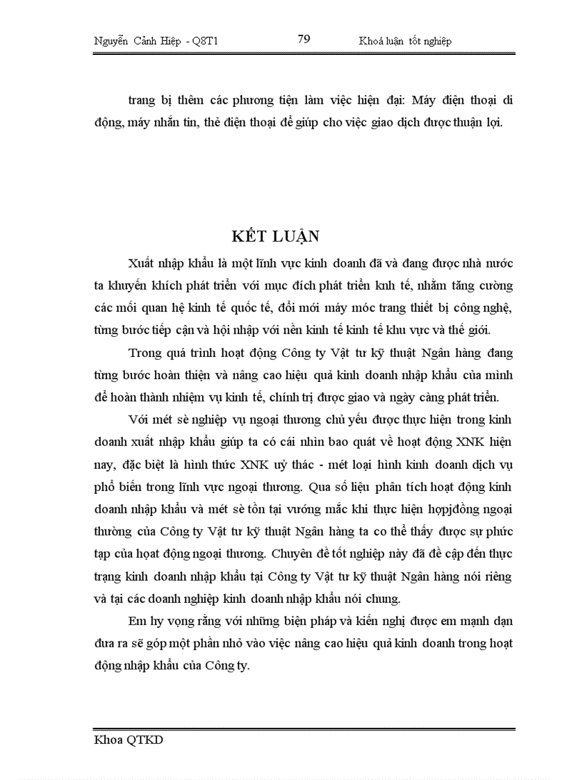 image for page Một số giải pháp nhằm nâng cao hiệu quả kinh doanh trong hoạt động nhập khẩu tại Công ty Vật tư kỹ thuật Ngân hàng 1